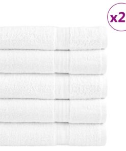 vidaXL Badhanddoeken SOLUND 25 st 600 g/m² 70x140 cm wit