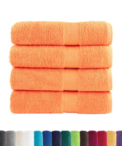 vidaXL Badhanddoeken SOLUND 4 st 600 g/m² 100x150 cm