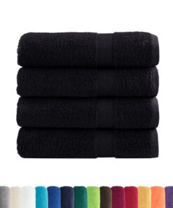 vidaXL Badhanddoeken SOLUND 4 st 600 g/m² 100x150 cm