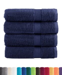 vidaXL Badhanddoeken SOLUND 4 st 600 g/m² 70x140 cm marineblauw