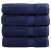 vidaXL Badhanddoeken SOLUND 4 st 600 g/m² 70x140 cm marineblauw