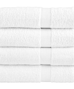 vidaXL Badhanddoeken SOLUND 4 st 600 g/m² 70x140 cm wit