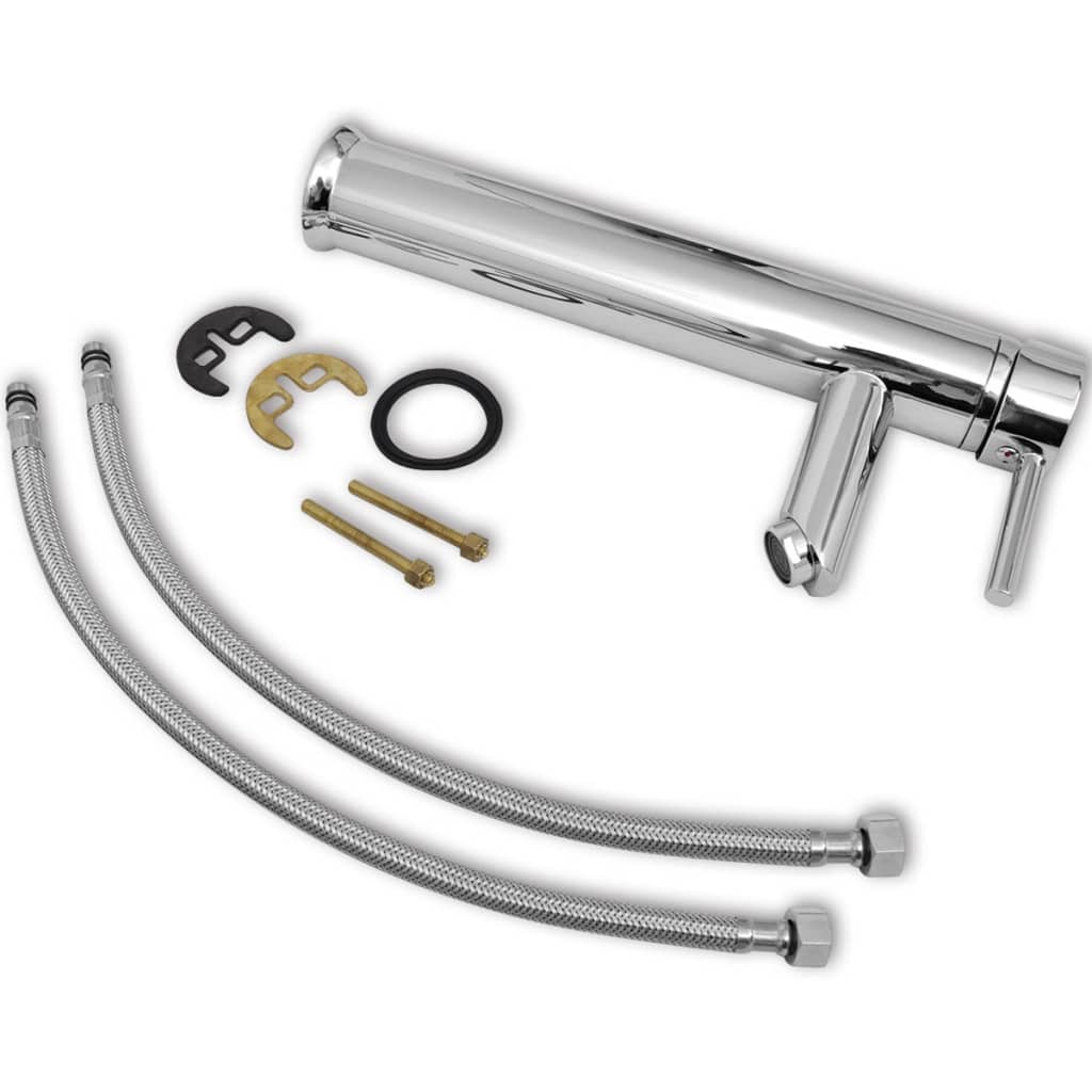 vidaXL Badkamer mengkraan messing - Afbeelding 4