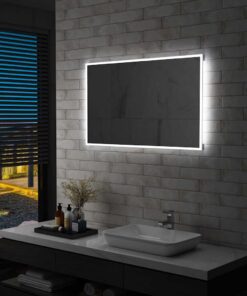 vidaXL Badkamerspiegel LED 100x60 cm