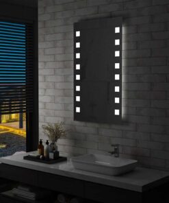 vidaXL Badkamerspiegel LED 60x100 cm