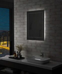 vidaXL Badkamerspiegel LED 60x80 cm