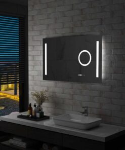 vidaXL Badkamerspiegel LED met aanraaksensor 100x60 cm