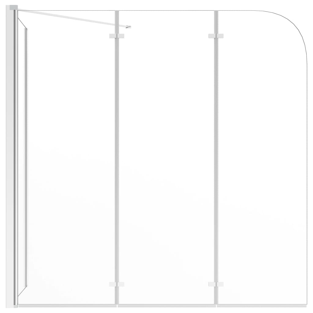 vidaXL Badwand 120x69x130 cm gehard glas transparant - Afbeelding 3