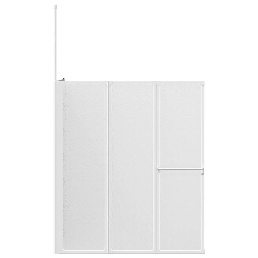 vidaXL Badwand L-vormig 4 panelen inklapbaar 70x120x137 cm - Afbeelding 4