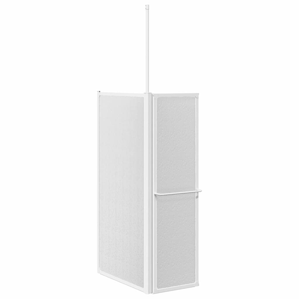 vidaXL Badwand L-vormig 4 panelen inklapbaar 70x120x137 cm - Afbeelding 6