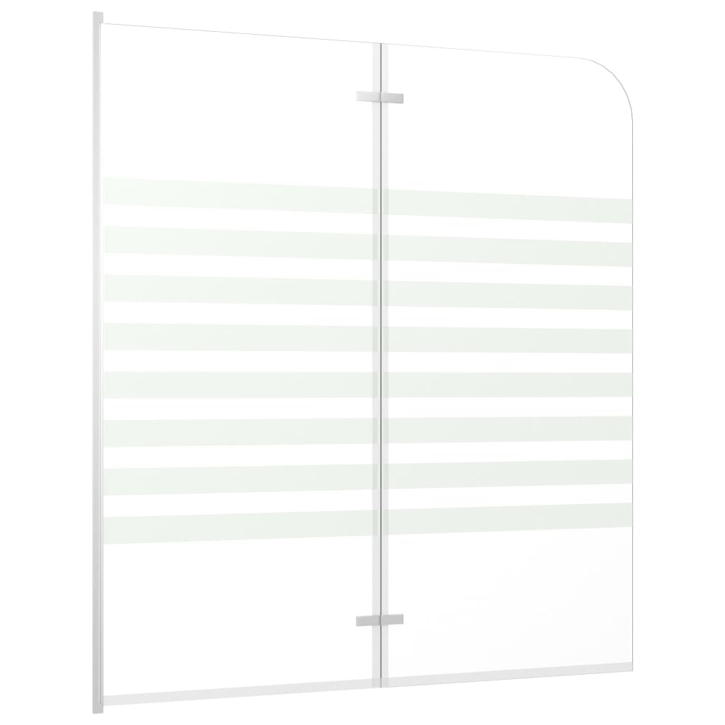 vidaXL Badwand gestreept 120x140 cm gehard glas - Afbeelding 3