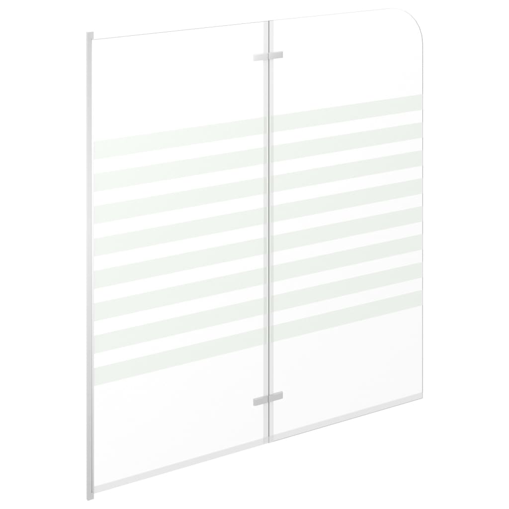 vidaXL Badwand gestreept 120x140 cm gehard glas - Afbeelding 4