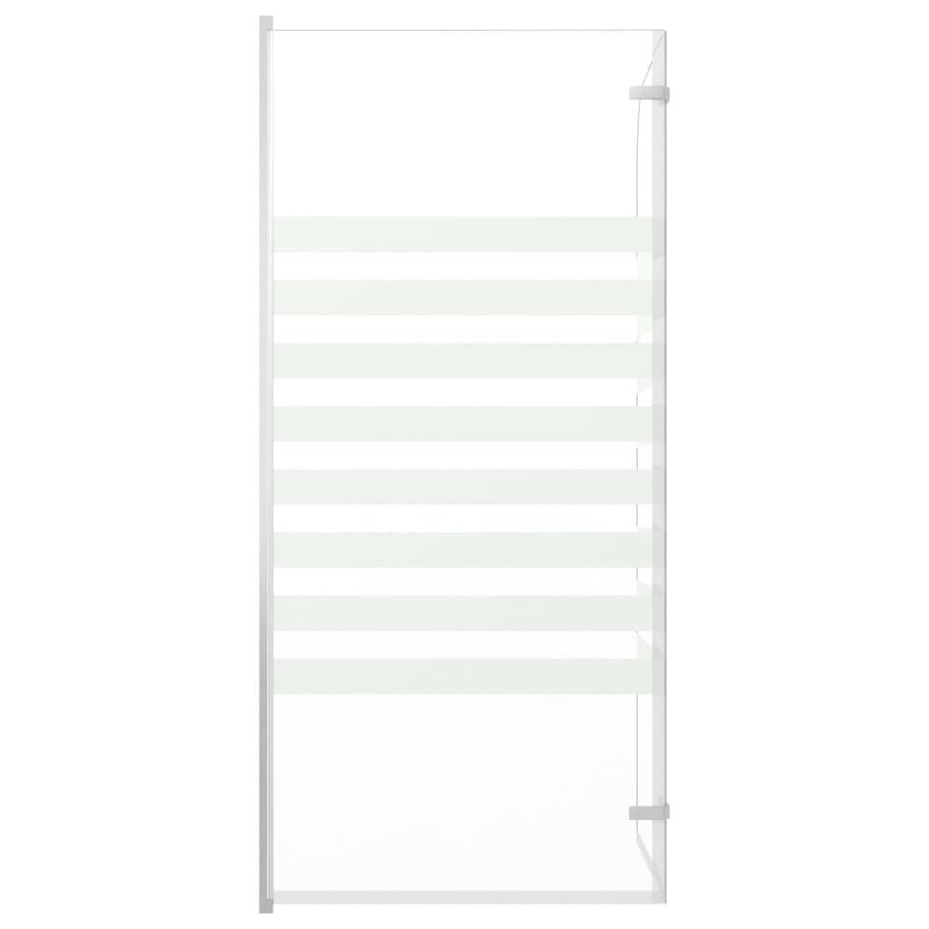 vidaXL Badwand gestreept 120x140 cm gehard glas - Afbeelding 5