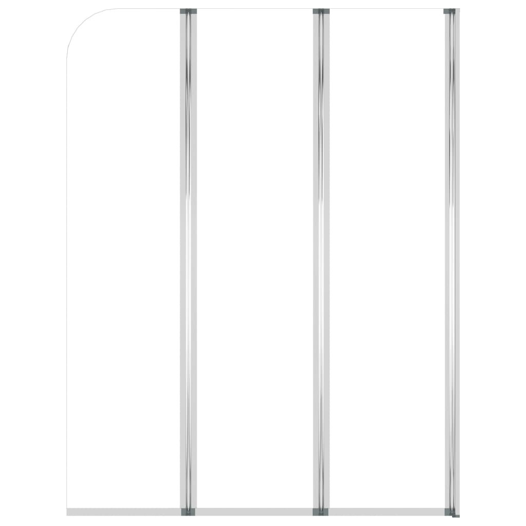 vidaXL Badwanden 2 st 104x130 cm gehard glas transparant - Afbeelding 5