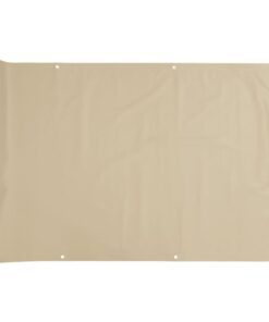vidaXL Balkonscherm 120x300 cm oxford stof beige