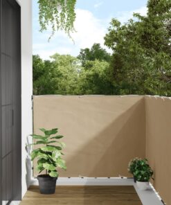 vidaXL Balkonscherm 120x300 cm oxford stof beige