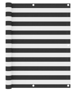 vidaXL Balkonscherm 120x400 cm oxford stof antraciet en wit