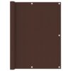 vidaXL Balkonscherm 120x400 cm oxford stof bruin