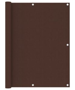 vidaXL Balkonscherm 120x400 cm oxford stof bruin