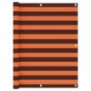 vidaXL Balkonscherm 120x400 cm oxford stof oranje en bruin