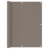vidaXL Balkonscherm 120x400 cm oxford stof taupe