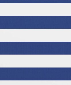 vidaXL Balkonscherm 120x400 cm oxford stof wit en blauw
