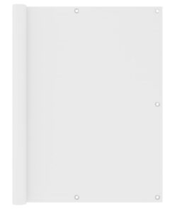vidaXL Balkonscherm 120x400 cm oxford stof wit