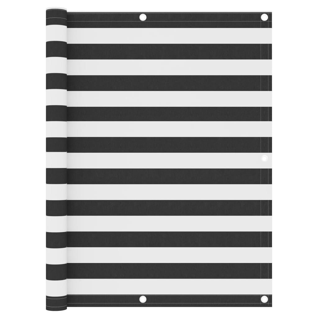 vidaXL Balkonscherm 120x500 cm oxford stof antraciet en wit