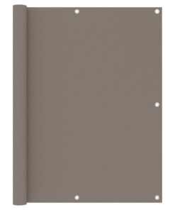 vidaXL Balkonscherm 120x500 cm oxford stof taupe