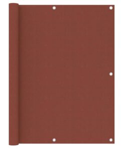 vidaXL Balkonscherm 120x500 cm oxford stof terracotta