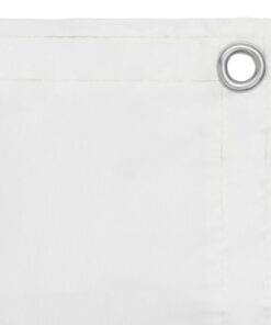 vidaXL Balkonscherm 120x500 cm oxford stof wit