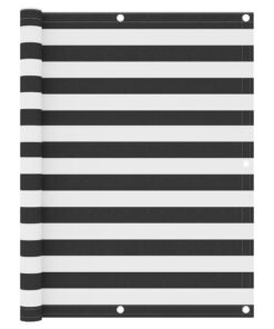 vidaXL Balkonscherm 120x600 cm oxford stof antraciet en wit