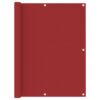 vidaXL Balkonscherm 120x600 cm oxford stof rood