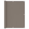vidaXL Balkonscherm 120x600 cm oxford stof taupe