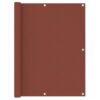 vidaXL Balkonscherm 120x600 cm oxford stof terracotta