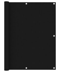 vidaXL Balkonscherm 120x600 cm oxford stof zwart