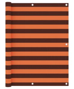 vidaXL Balkonscherm 125x500 cm oxford stof oranje en bruin