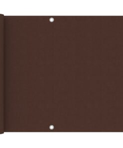 vidaXL Balkonscherm 75x300 cm oxford stof bruin