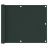 vidaXL Balkonscherm 75x300 cm oxford stof donkergroen