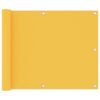 vidaXL Balkonscherm 75x300 cm oxford stof geel