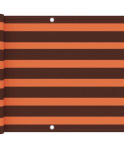 vidaXL Balkonscherm 75x300 cm oxford stof oranje en bruin