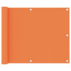 vidaXL Balkonscherm 75x300 cm oxford stof oranje