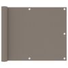 vidaXL Balkonscherm 75x300 cm oxford stof taupe
