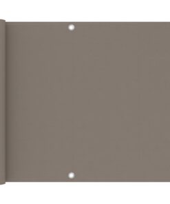 vidaXL Balkonscherm 75x300 cm oxford stof taupe