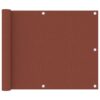 vidaXL Balkonscherm 75x300 cm oxford stof terracotta