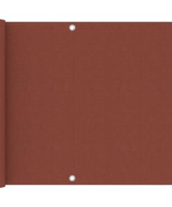 vidaXL Balkonscherm 75x300 cm oxford stof terracotta