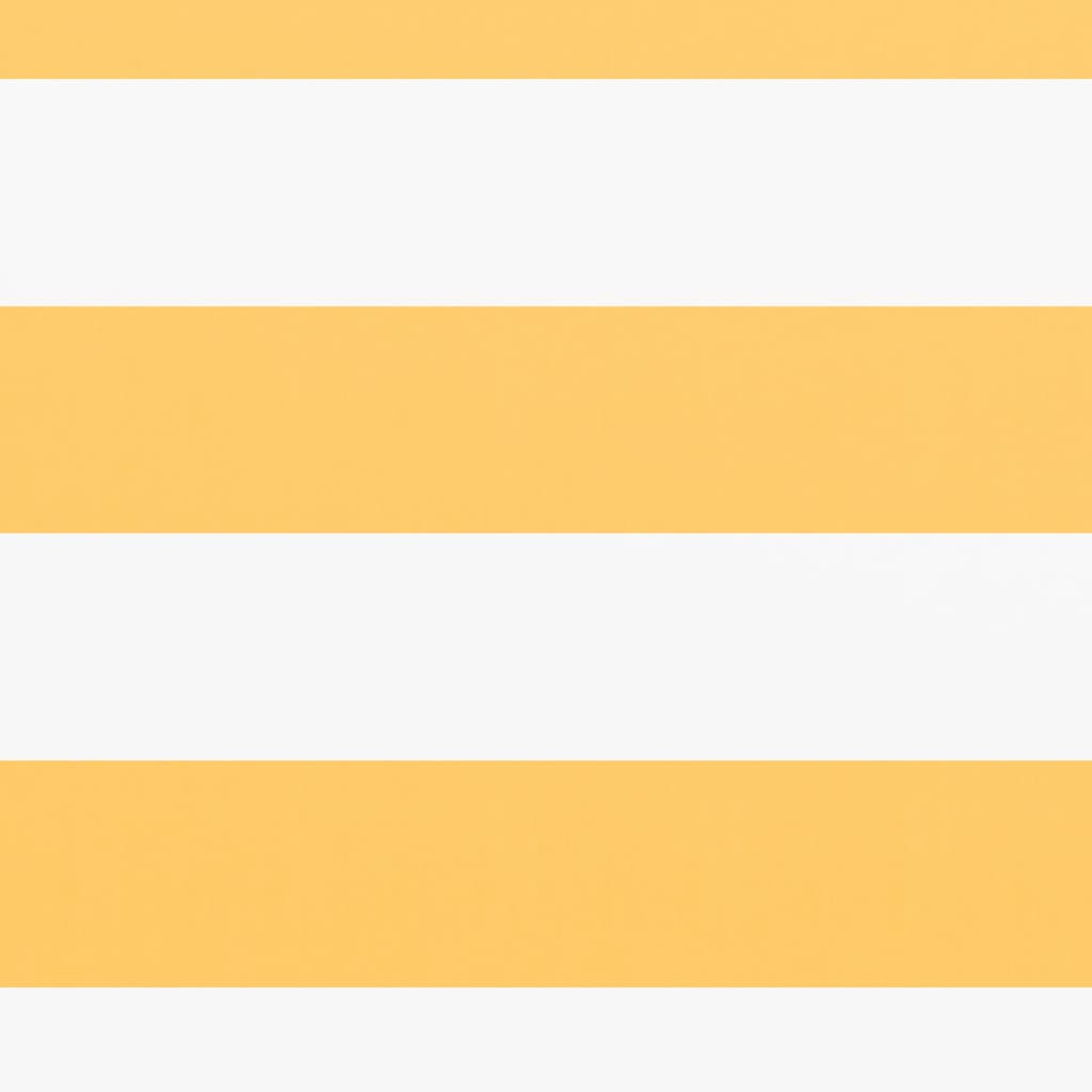 vidaXL Balkonscherm 75x300 cm oxford stof wit en geel - Image 3