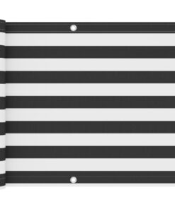 vidaXL Balkonscherm 75x400 cm oxford stof antraciet en wit