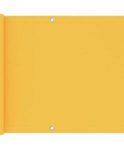 vidaXL Balkonscherm 75x400 cm oxford stof geel