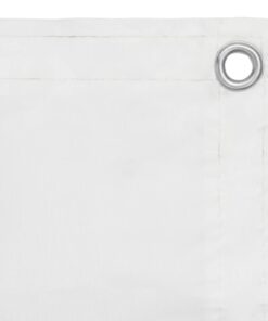 vidaXL Balkonscherm 75x400 cm oxford stof wit